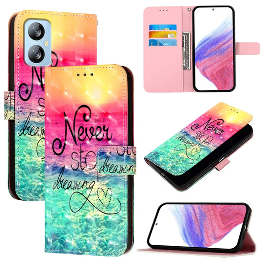 For Blackview A52 3D Painting Horizontal Flip Leather Phone Case(Chasing Dreams) - More Brand by PMC Jewellery | Online Shopping South Africa | PMC Jewellery | Buy Now Pay Later Mobicred