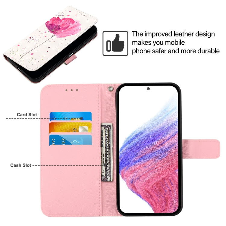 For Blackview A52 3D Painting Horizontal Flip Leather Phone Case(Flower) - More Brand by PMC TechLife | Online Shopping South Africa | PMC TechLife | Buy Now Pay Later Mobicred