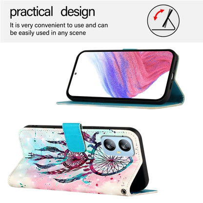 For Blackview A52 3D Painting Horizontal Flip Leather Phone Case(Color Drop Wind Chimes) - More Brand by PMC Jewellery | Online Shopping South Africa | PMC Jewellery | Buy Now Pay Later Mobicred