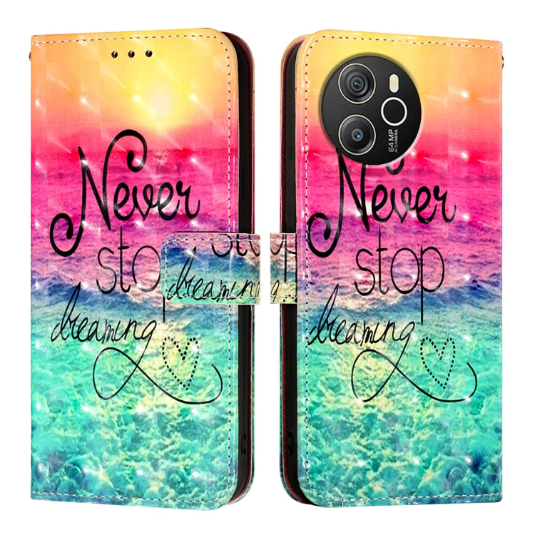 For Blackview Shark 8 3D Painting Horizontal Flip Leather Phone Case(Chasing Dreams) - More Brand by PMC TechLife | Online Shopping South Africa | PMC TechLife | Buy Now Pay Later Mobicred
