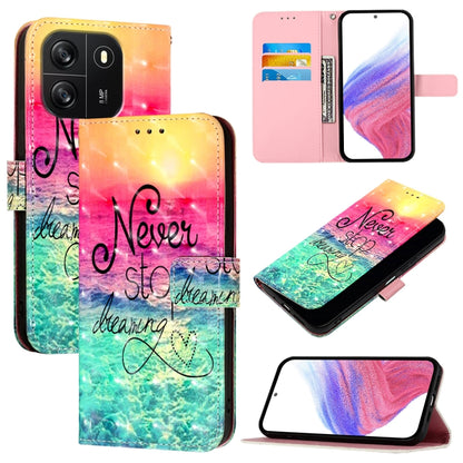 For Blackview Wave 6C 3D Painting Horizontal Flip Leather Phone Case(Chasing Dreams) - More Brand by PMC Jewellery | Online Shopping South Africa | PMC Jewellery | Buy Now Pay Later Mobicred