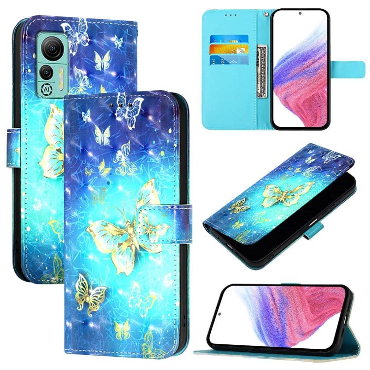 For Ulefone Note 14 3D Painting Horizontal Flip Leather Phone Case(Golden Butterfly) - Ulefone Cases by PMC Jewellery | Online Shopping South Africa | PMC Jewellery | Buy Now Pay Later Mobicred