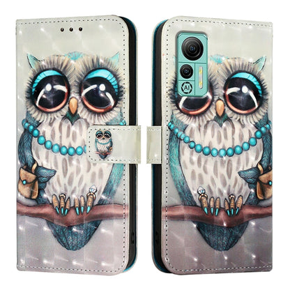 For Ulefone Note 14 3D Painting Horizontal Flip Leather Phone Case(Grey Owl) - Ulefone Cases by PMC Jewellery | Online Shopping South Africa | PMC Jewellery | Buy Now Pay Later Mobicred