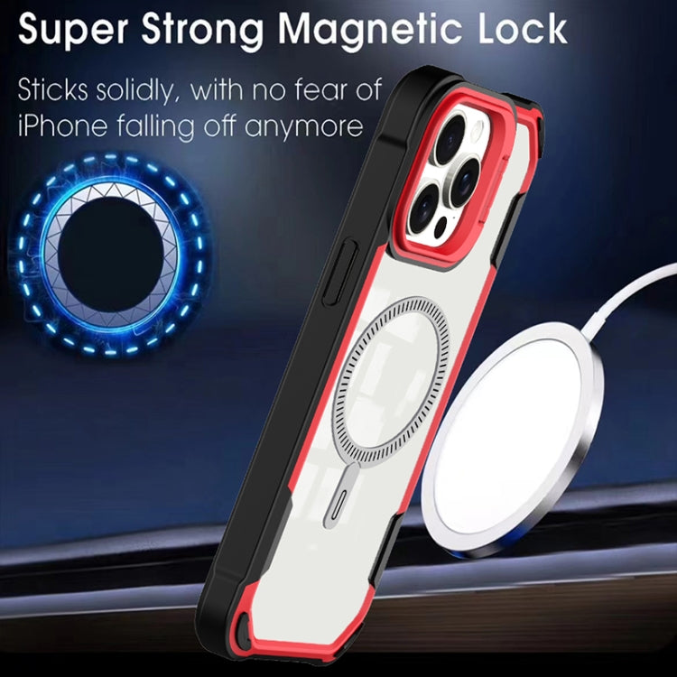 For iPhone 16 Plus Transparent Acrylic MagSafe Lens Holder Phone Case(Pink) - iPhone 16 Plus Cases by PMC TechLife | Online Shopping South Africa | PMC TechLife | Buy Now Pay Later Mobicred