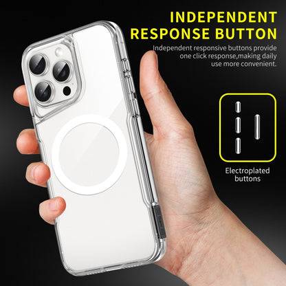 For iPhone 16 MagSafe Acrylic + TPU Transparent Full Coverage Phone Case - iPhone 16 Cases by PMC Jewellery | Online Shopping South Africa | PMC Jewellery | Buy Now Pay Later Mobicred