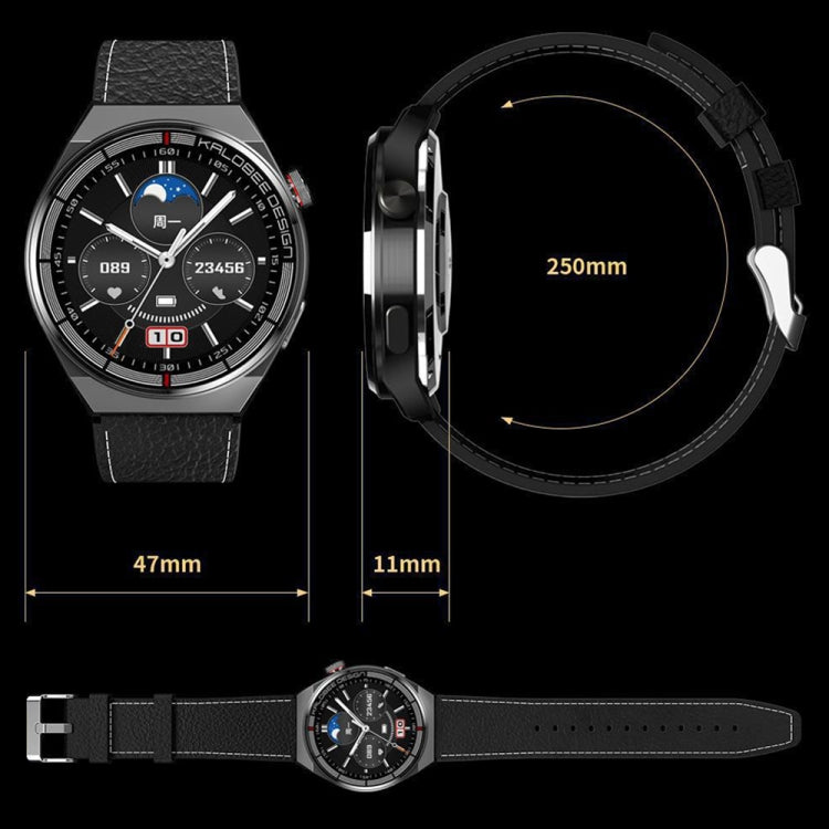 1.3 inch Silicone Band IP68 Waterproof Smart Watch Support Bluetooth Call(Black) - Smart Watches by PMC Jewellery | Online Shopping South Africa | PMC Jewellery | Buy Now Pay Later Mobicred