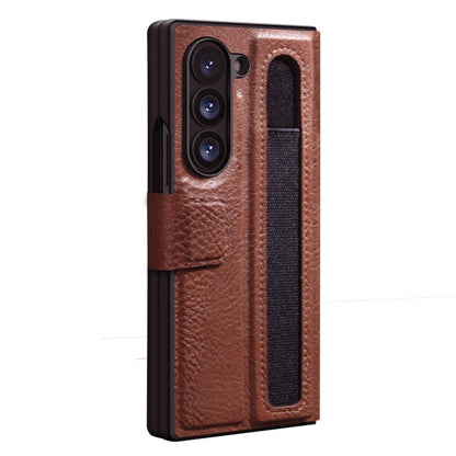 For Samsung Galaxy Z Fold6 5G NILLKIN Ogg Leather Phone Case(Brown) - Galaxy Z Fold6 5G Cases by NILLKIN | Online Shopping South Africa | PMC Jewellery | Buy Now Pay Later Mobicred