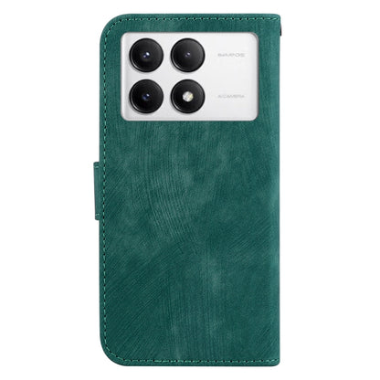 For Redmi K70 / K70 Pro Little Tiger Embossed Leather Phone Case(Green) - K70 Cases by PMC Jewellery | Online Shopping South Africa | PMC Jewellery | Buy Now Pay Later Mobicred