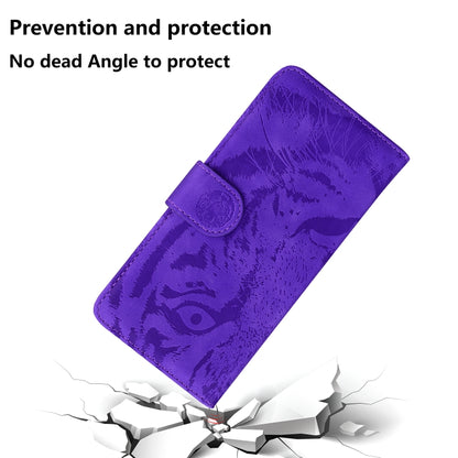 For Redmi K70 / K70 Pro Tiger Embossing Pattern Flip Leather Phone Case(Purple) - K70 Cases by PMC Jewellery | Online Shopping South Africa | PMC Jewellery | Buy Now Pay Later Mobicred