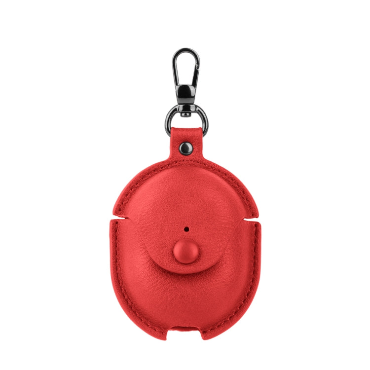 For Redmi Buds 4 Business Leather Earphone Protective Case with Hook(Red) - free shipping - PMC Jewellery - Order now!