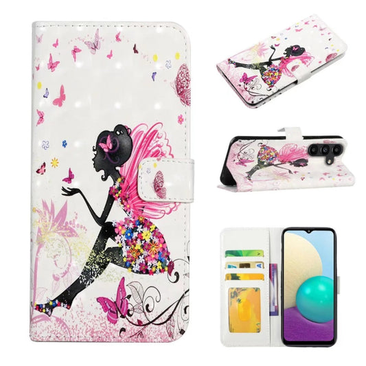 For Samsung Galaxy S25+ 5G Oil Embossed 3D Drawing Leather Phone Case(Flower Fairy) - Galaxy S25+ 5G Cases by PMC Jewellery | Online Shopping South Africa | PMC Jewellery | Buy Now Pay Later Mobicred