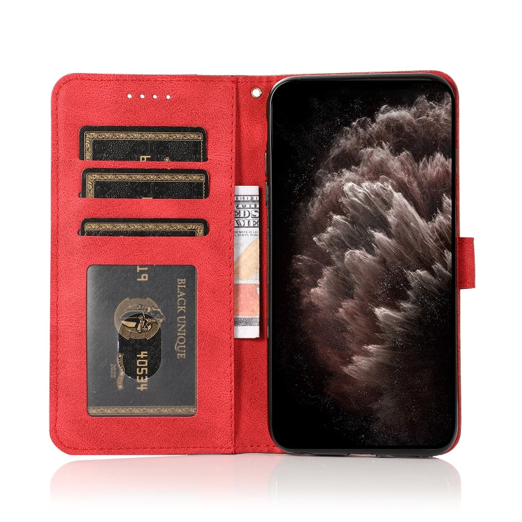 For Samsung Galaxy S25+ 5G Dual-color Stitching Leather Phone Case(Brown Red) - Galaxy S25+ 5G Cases by PMC Jewellery | Online Shopping South Africa | PMC Jewellery | Buy Now Pay Later Mobicred