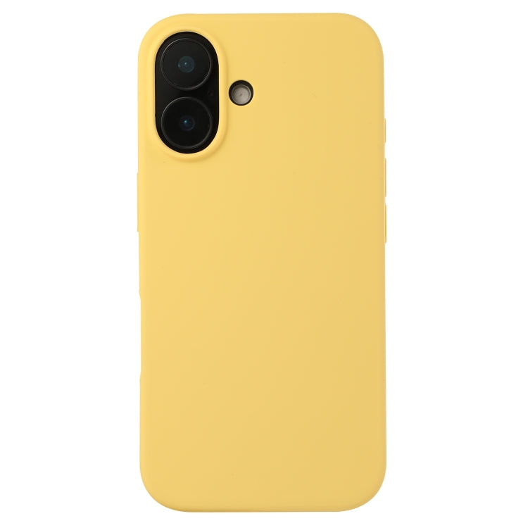 For iPhone 16 Plus Liquid Silicone Phone Case(Yellow) - iPhone 16 Plus Cases by PMC Jewellery | Online Shopping South Africa | PMC Jewellery | Buy Now Pay Later Mobicred