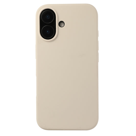 For iPhone 16 Plus Liquid Silicone Phone Case(Antique White) - iPhone 16 Plus Cases by PMC Jewellery | Online Shopping South Africa | PMC Jewellery | Buy Now Pay Later Mobicred