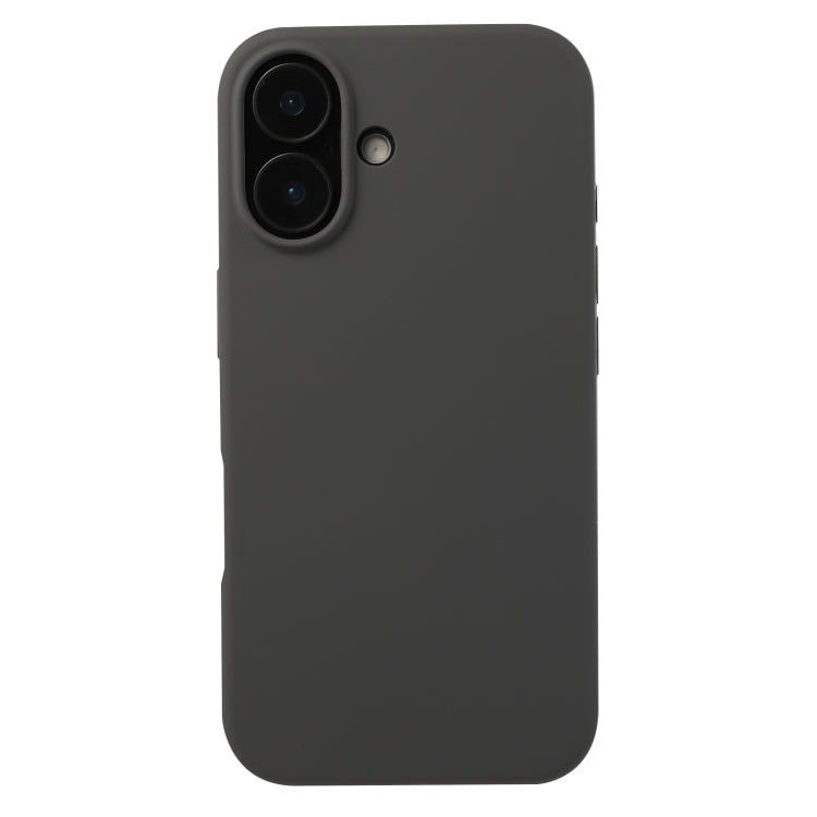 For iPhone 16 Plus Liquid Silicone Phone Case(Charcoal Black) - iPhone 16 Plus Cases by PMC TechLife | Online Shopping South Africa | PMC TechLife | Buy Now Pay Later Mobicred