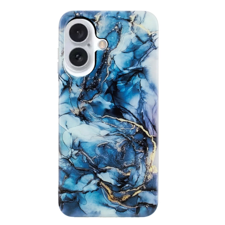 For iPhone 16 IMD Marble TPU Phone Case(Grey) - iPhone 16 Cases by PMC Jewellery | Online Shopping South Africa | PMC Jewellery | Buy Now Pay Later Mobicred