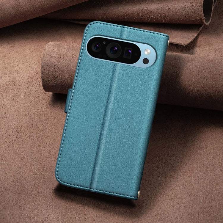 For Google Pixel 9 Square Texture Leather Phone Case(Green) - Google Cases by PMC Jewellery | Online Shopping South Africa | PMC Jewellery | Buy Now Pay Later Mobicred