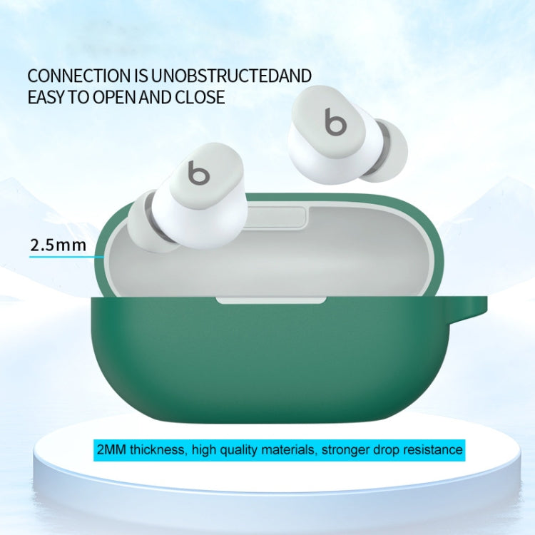 For Beats Solo Buds Wireless Earphones Silicone Protective Case with Hole(White) - Other Case by PMC Jewellery | Online Shopping South Africa | PMC Jewellery | Buy Now Pay Later Mobicred