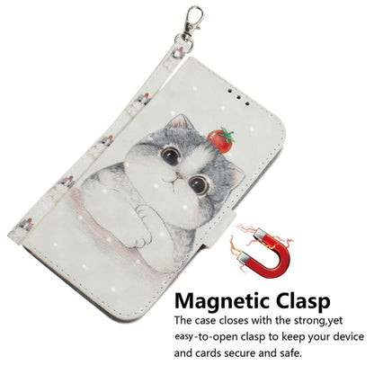 For Samsung Galaxy S25+ 5G 3D Colored Horizontal Flip Leather Phone Case(Cute Cat) - Galaxy S25+ 5G Cases by PMC Jewellery | Online Shopping South Africa | PMC Jewellery | Buy Now Pay Later Mobicred