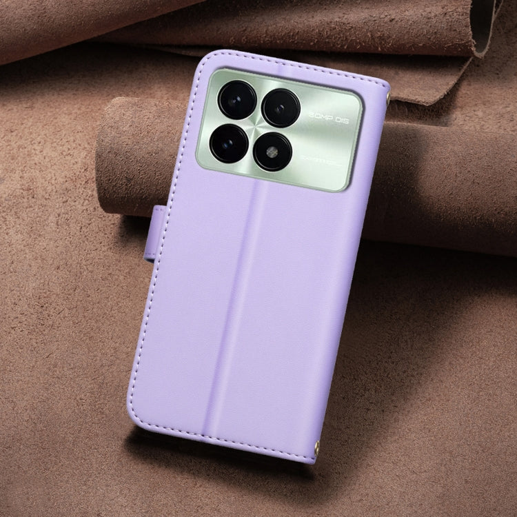 For Redmi K70 / K70 Pro Square Texture Leather Phone Case(Purple) - Xiaomi Cases by PMC Jewellery | Online Shopping South Africa | PMC Jewellery | Buy Now Pay Later Mobicred