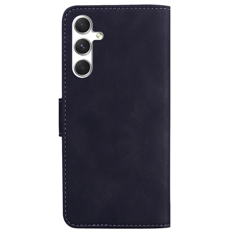 For Samsung Galaxy S25+ 5G Skin Feel Pure Color Flip Leather Phone Case(Black) - Galaxy S25+ 5G Cases by PMC Jewellery | Online Shopping South Africa | PMC Jewellery | Buy Now Pay Later Mobicred