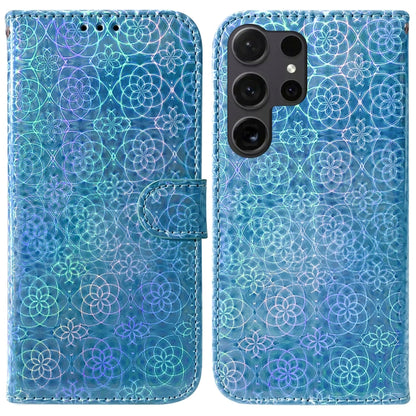 For Samsung Galaxy S25 Ultra 5G Colorful Magnetic Buckle Leather Phone Case(Blue) - Galaxy S25 Ultra 5G Cases by PMC Jewellery | Online Shopping South Africa | PMC Jewellery | Buy Now Pay Later Mobicred