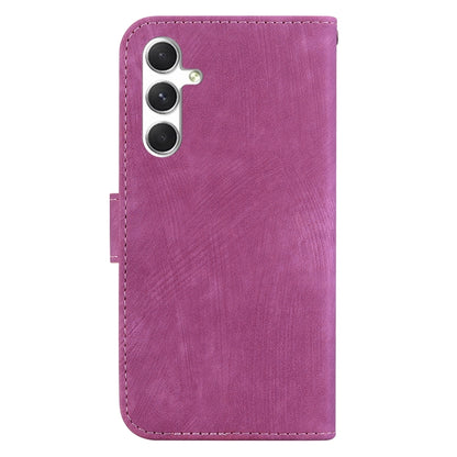 For Samsung Galaxy S25 5G Little Tiger Embossed Leather Phone Case(Rose Red) - Galaxy S25 5G Cases by PMC Jewellery | Online Shopping South Africa | PMC Jewellery | Buy Now Pay Later Mobicred