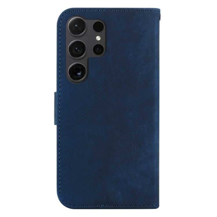 For Samsung Galaxy S25 Ultra 5G Little Tiger Embossed Leather Phone Case(Dark Blue) - Galaxy S24 Ultra 5G Cases by PMC Jewellery | Online Shopping South Africa | PMC Jewellery | Buy Now Pay Later Mobicred