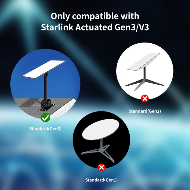 Satellite Dedicated Ethernet Cable for Starlink Actuated Gen 3, Length:46m - Lan Cable and Tools by PMC Jewellery | Online Shopping South Africa | PMC Jewellery | Buy Now Pay Later Mobicred