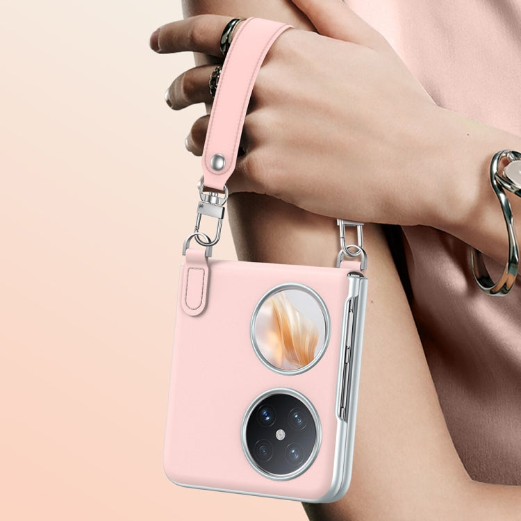 For Huawei nova Flip SULADA Skin Feel Liquid Leather Phone Case with Strap(White) - free shipping - PMC TechLife - Order now!