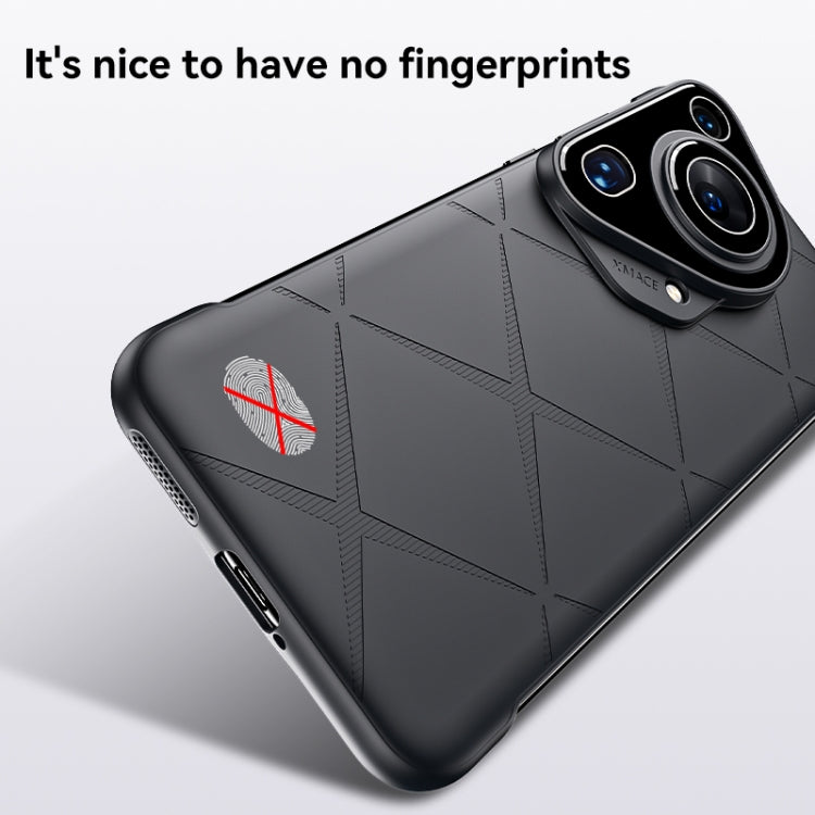 For Huawei Pura 70 Borderless Upshrink Camera Protection Magnetic Phone Case(Black) - Huawei Cases by PMC Jewellery | Online Shopping South Africa | PMC Jewellery | Buy Now Pay Later Mobicred