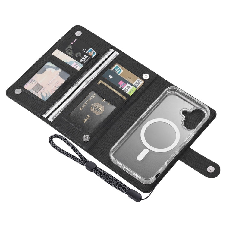 For iPhone 16 Pro ViLi GHA-C Series RFID MagSafe Magnetic Flip Leather Phone Case(Black) - iPhone 16 Pro Cases by ViLi | Online Shopping South Africa | PMC Jewellery | Buy Now Pay Later Mobicred