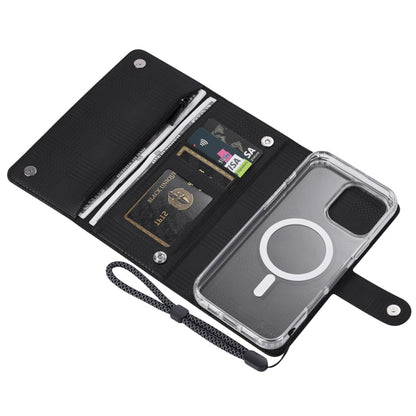 For iPhone 13 ViLi GHB-C Series RFID MagSafe Magnetic Flip Leather Phone Case(Black) - iPhone 13 Cases by ViLi | Online Shopping South Africa | PMC Jewellery | Buy Now Pay Later Mobicred