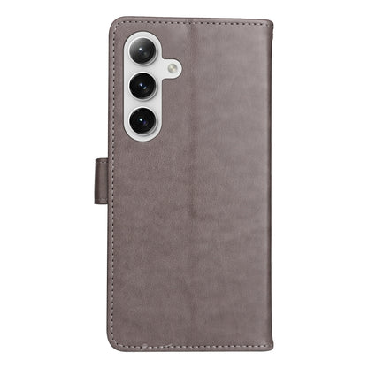 For Samsung Galaxy S25+ / S24+ 5G Cat and Bee Embossed Flip Leather Phone Case(Grey) - Galaxy S25+ 5G Cases by PMC Jewellery | Online Shopping South Africa | PMC Jewellery | Buy Now Pay Later Mobicred