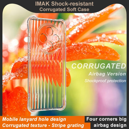 For OPPO Reno12 F 5G IMAK Corrugated Texture Airbag TPU Phone Case(Transparent) - OPPO Cases by imak | Online Shopping South Africa | PMC Jewellery | Buy Now Pay Later Mobicred