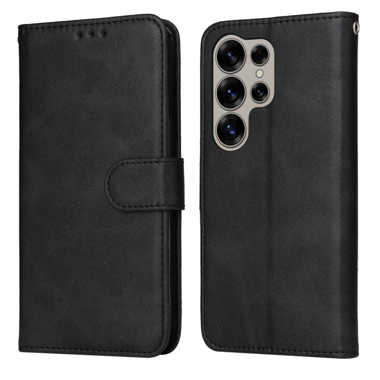 For Samsung Galaxy S25 Ultra 5G Classic Calf Texture Flip Leather Phone Case(Black) - Galaxy S25 Ultra 5G Cases by PMC Jewellery | Online Shopping South Africa | PMC Jewellery | Buy Now Pay Later Mobicred