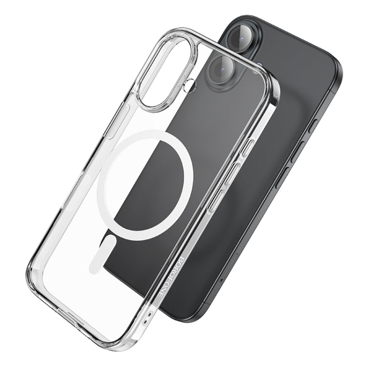 For iPhone 16 BOROFONE BI5 Ice Shield Series MagSafe Magnetic Phone Case(Transparent) - iPhone 16 Cases by Borofone | Online Shopping South Africa | PMC Jewellery | Buy Now Pay Later Mobicred