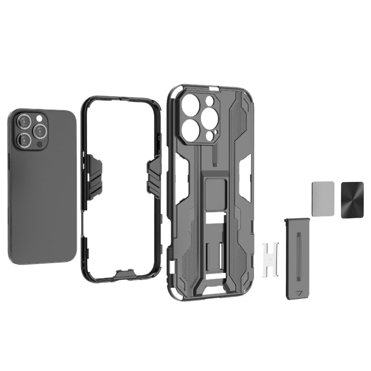 For iPhone 16 Pro Max Supersonic PC + TPU Holder Phone Case(Red) - iPhone 16 Pro Max Cases by PMC TechLife | Online Shopping South Africa | PMC TechLife | Buy Now Pay Later Mobicred