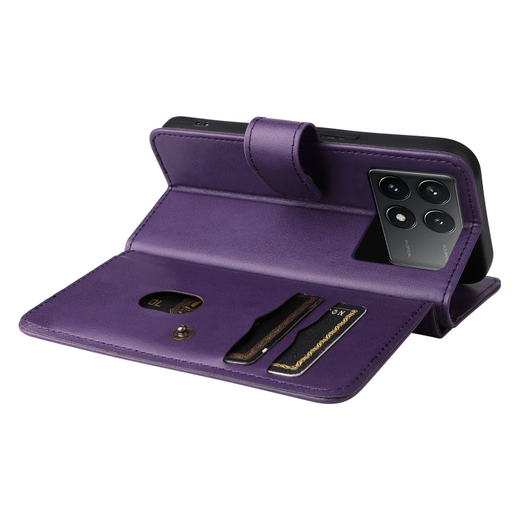 For Redmi K70 Multi-Function Wallet 10 Card Slots Leather Phone Case(Violet) - K70 Cases by PMC Jewellery | Online Shopping South Africa | PMC Jewellery | Buy Now Pay Later Mobicred