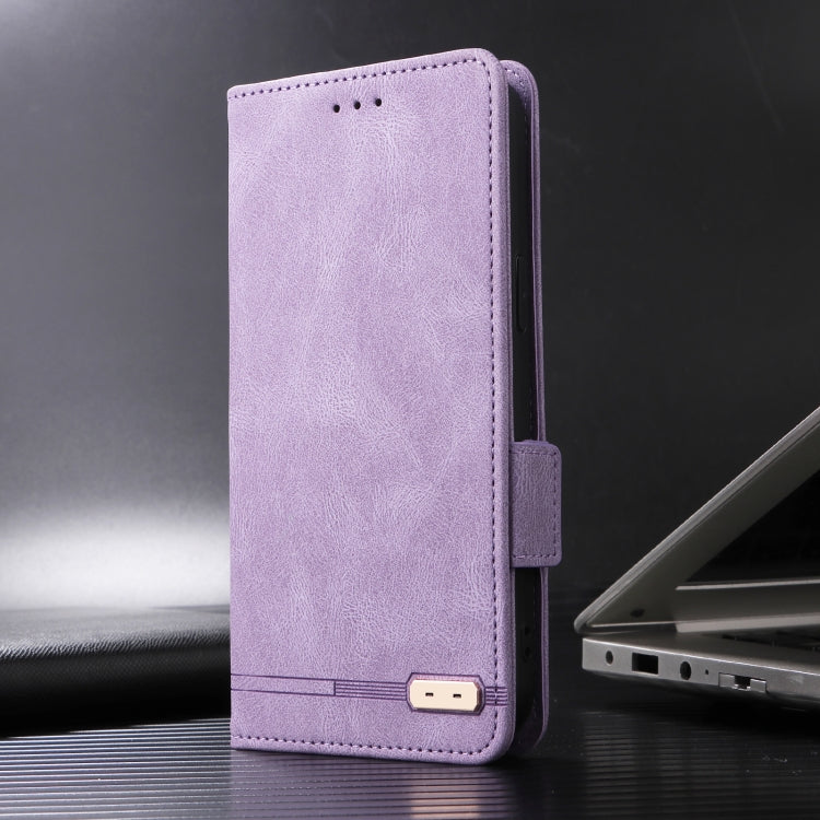 For iPhone 16 Magnetic Clasp Leather Phone Case(Purple) - iPhone 16 Cases by PMC TechLife | Online Shopping South Africa | PMC TechLife | Buy Now Pay Later Mobicred