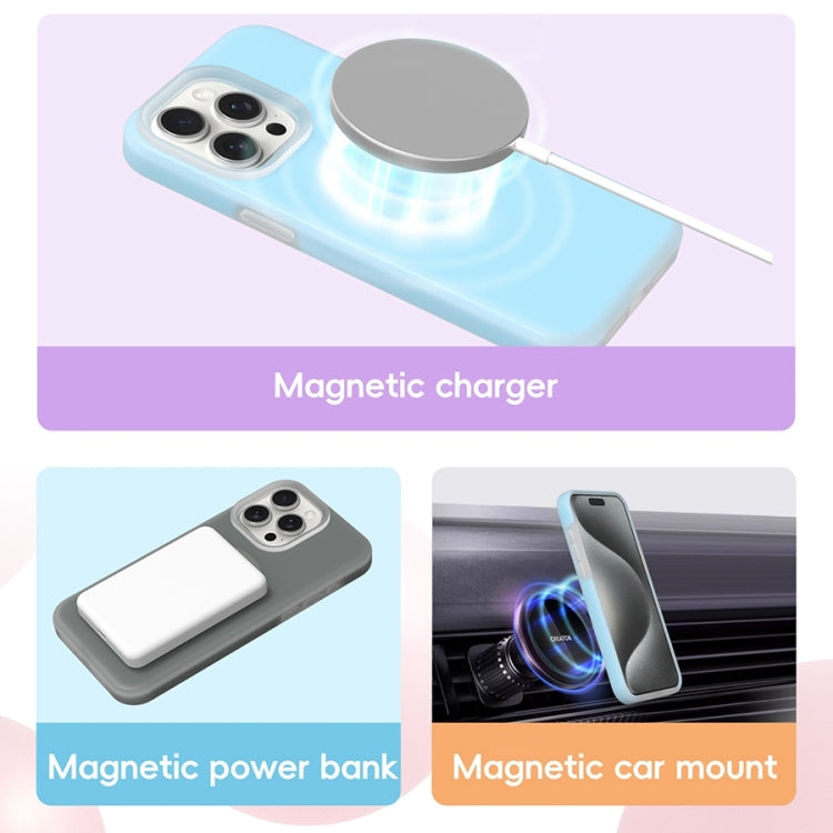 For iPhone 16 Plus Jelly Liquid Silicone MagSafe Magnetic Phone Case(Purple) - iPhone 16 Plus Cases by PMC Jewellery | Online Shopping South Africa | PMC Jewellery | Buy Now Pay Later Mobicred