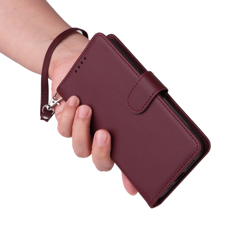 For Redmi K70 / K70 Pro BETOPNICE BN-005 2 in 1 Detachable Imitate Genuine Leather Phone Case(Wine Red) - K70 Pro Cases by BETOPNICE | Online Shopping South Africa | PMC Jewellery | Buy Now Pay Later Mobicred