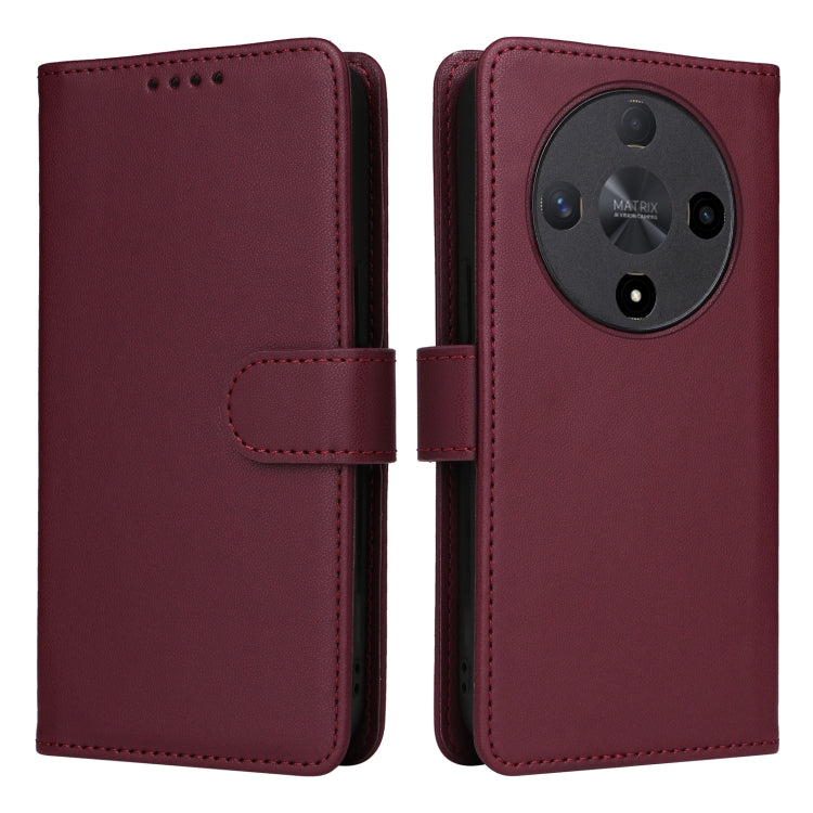 For Honor Magic6 Lite 5G BETOPNICE BN-005 2 in 1 Detachable Imitate Genuine Leather Phone Case(Wine Red) - Honor Cases by BETOPNICE | Online Shopping South Africa | PMC Jewellery | Buy Now Pay Later Mobicred