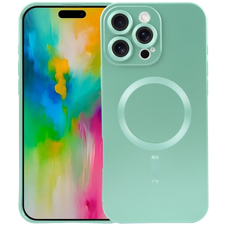 For iPhone 16 Pro Liquid TPU Silicone Solid Color MagSafe Phone Case(Green) - iPhone 16 Pro Cases by PMC Jewellery | Online Shopping South Africa | PMC Jewellery | Buy Now Pay Later Mobicred