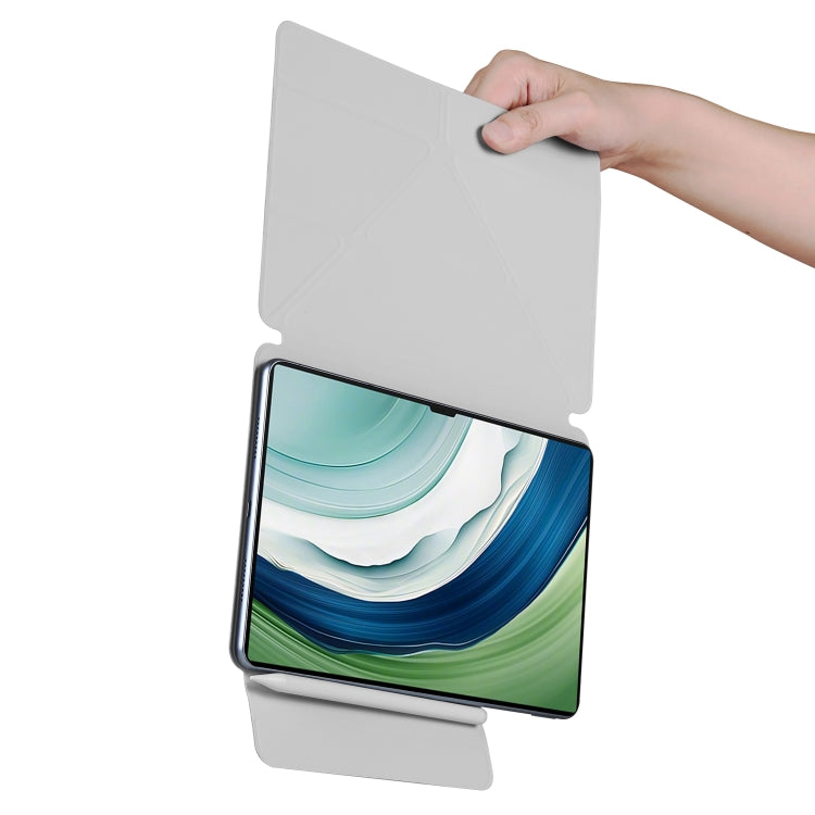 For Huawei MatePad Pro 13.2 2023 Fixed Buckle Magnetic Deformation Leather Tablet Case(Grey) - Huawei by PMC TechLife | Online Shopping South Africa | PMC TechLife | Buy Now Pay Later Mobicred