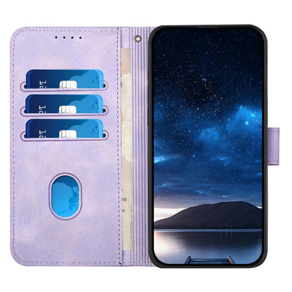 For Google Pixel 9 Pro XL YX0080 Grid Butterfly Embossed Pattern Flip Leather Phone Case with Lanyard(Light Purple) - Google Cases by PMC Jewellery | Online Shopping South Africa | PMC Jewellery | Buy Now Pay Later Mobicred