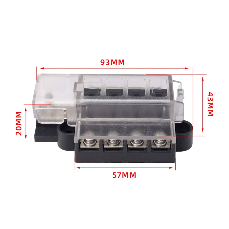 4 Way Fuse Block with 16pcs Terminals - Fuse by PMC Jewellery | Online Shopping South Africa | PMC Jewellery | Buy Now Pay Later Mobicred