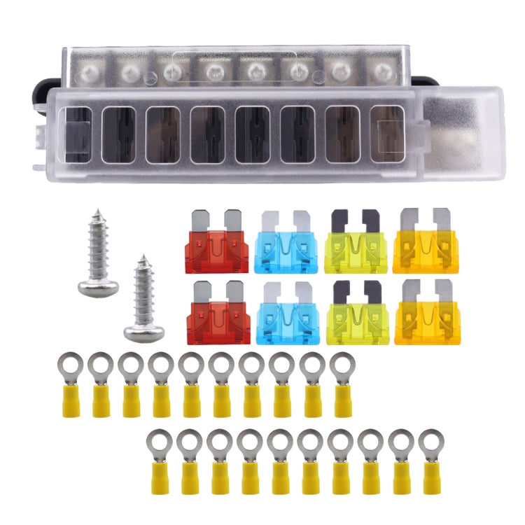 8 Way Fuse Block with 20pcs Terminals - Fuse by PMC Jewellery | Online Shopping South Africa | PMC Jewellery | Buy Now Pay Later Mobicred