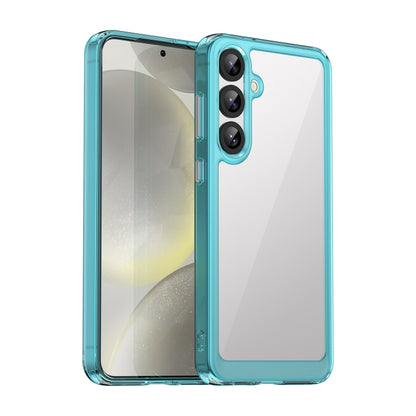 For Samsung Galaxy S25+ 5G Colorful Series Acrylic Hybrid TPU Phone Case(Transparent Blue) - Galaxy S25+ 5G Cases by PMC Jewellery | Online Shopping South Africa | PMC Jewellery | Buy Now Pay Later Mobicred