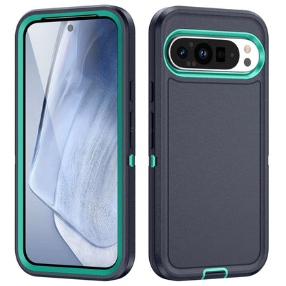 For Google Pixel 9 Life Waterproof Rugged PC + Silicone Phone Case(Dark Blue + Light Blue) - Google Cases by PMC Jewellery | Online Shopping South Africa | PMC Jewellery | Buy Now Pay Later Mobicred